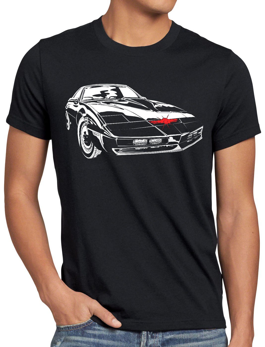 style3 T-Shirt K.I.T.T. Encounter michael knight 2000 black rider