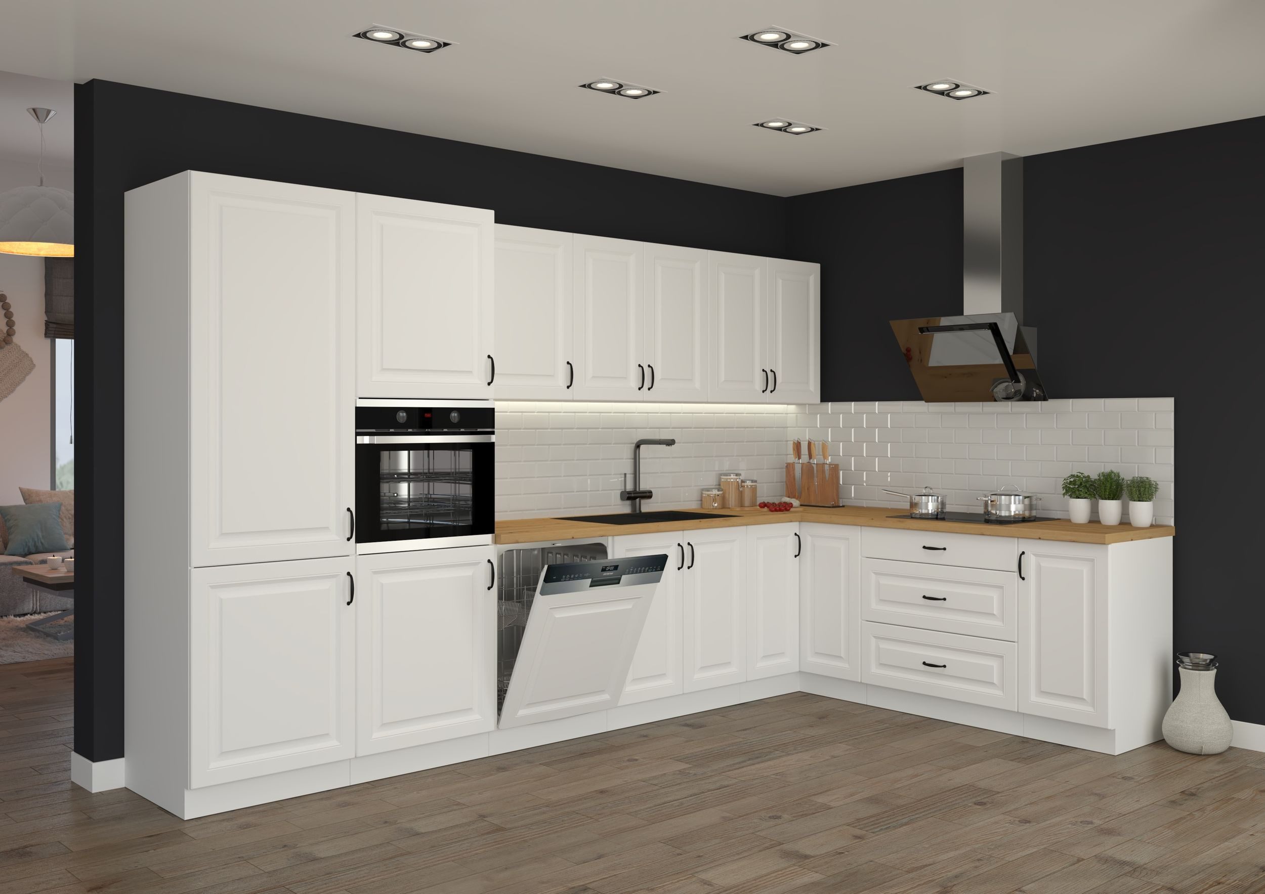 Küchen-Preisbombe Winkelküche STILO 350x210 cm Küche Küchenzeile Küchenbloc günstig online kaufen