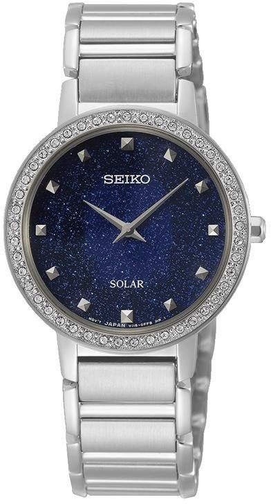 Seiko Solaruhr SUP433P1, Armbanduhr, Damenuhr, Edelstahlarmband