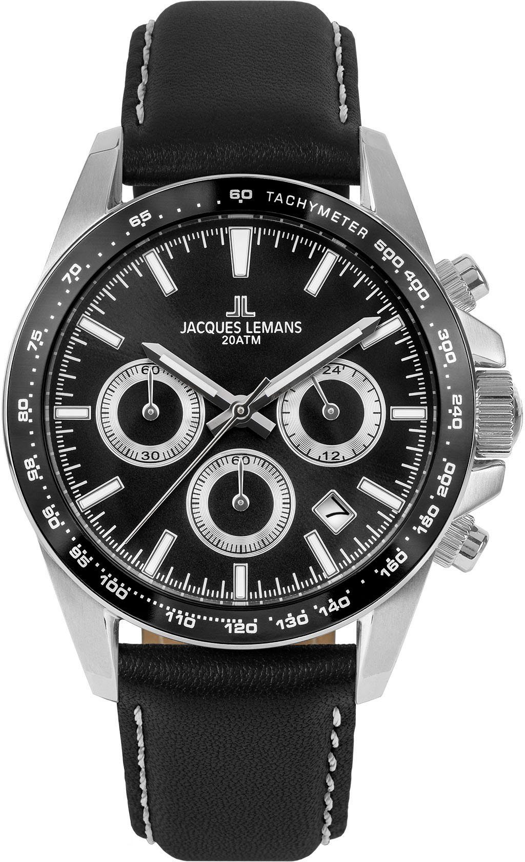 Jacques Lemans Chronograph Liverpool 1-1877A, Quarzuhr, Armbanduhr, Herrenu günstig online kaufen
