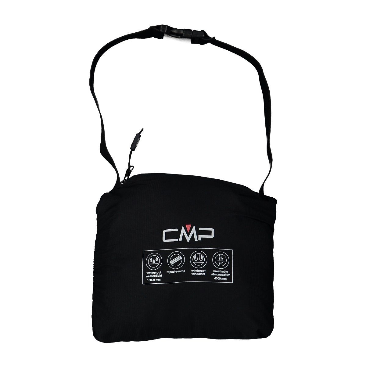 CMP Regenhose (winddicht, wasserdicht) schwarz Herren