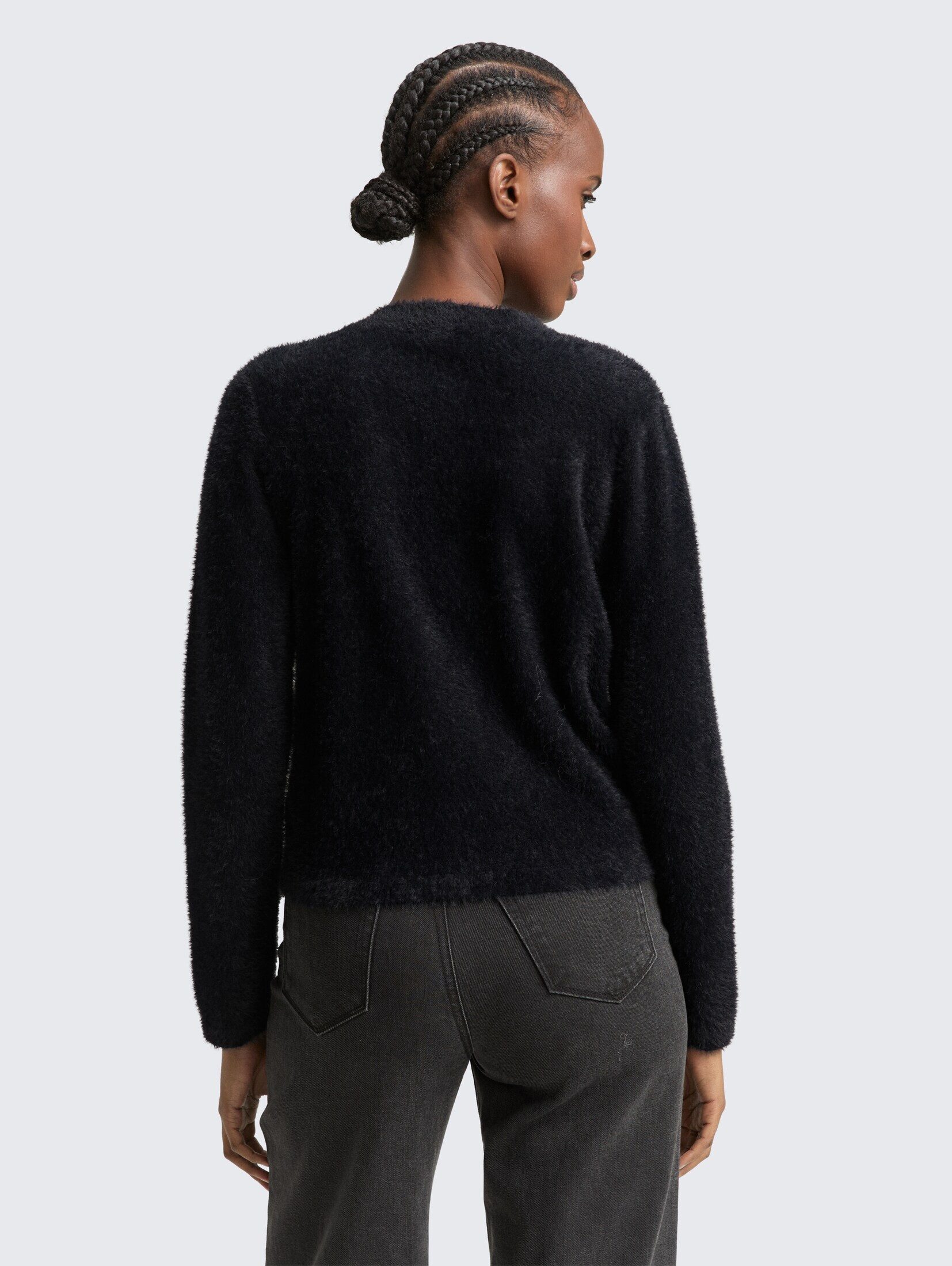 TOM TAILOR Denim Strickpullover Pullover & Strickjacken Cardigan aus Federgarn