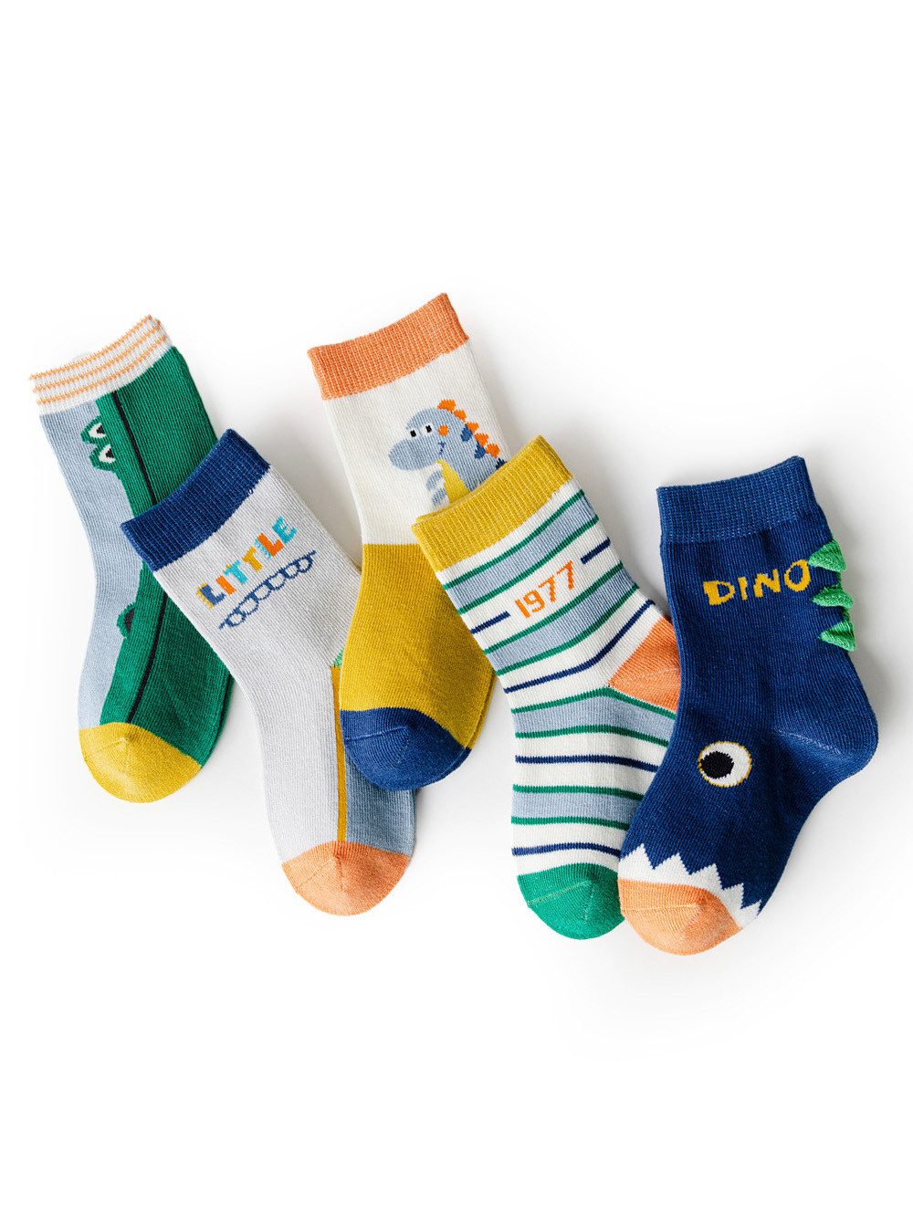 axy Socken axy Kinder Jungen Socken 5 Paar Multipack (Set, 5er-Pack, 5 Paar) Junge Geschenke Bunte Weich Neuheit Kindersocken