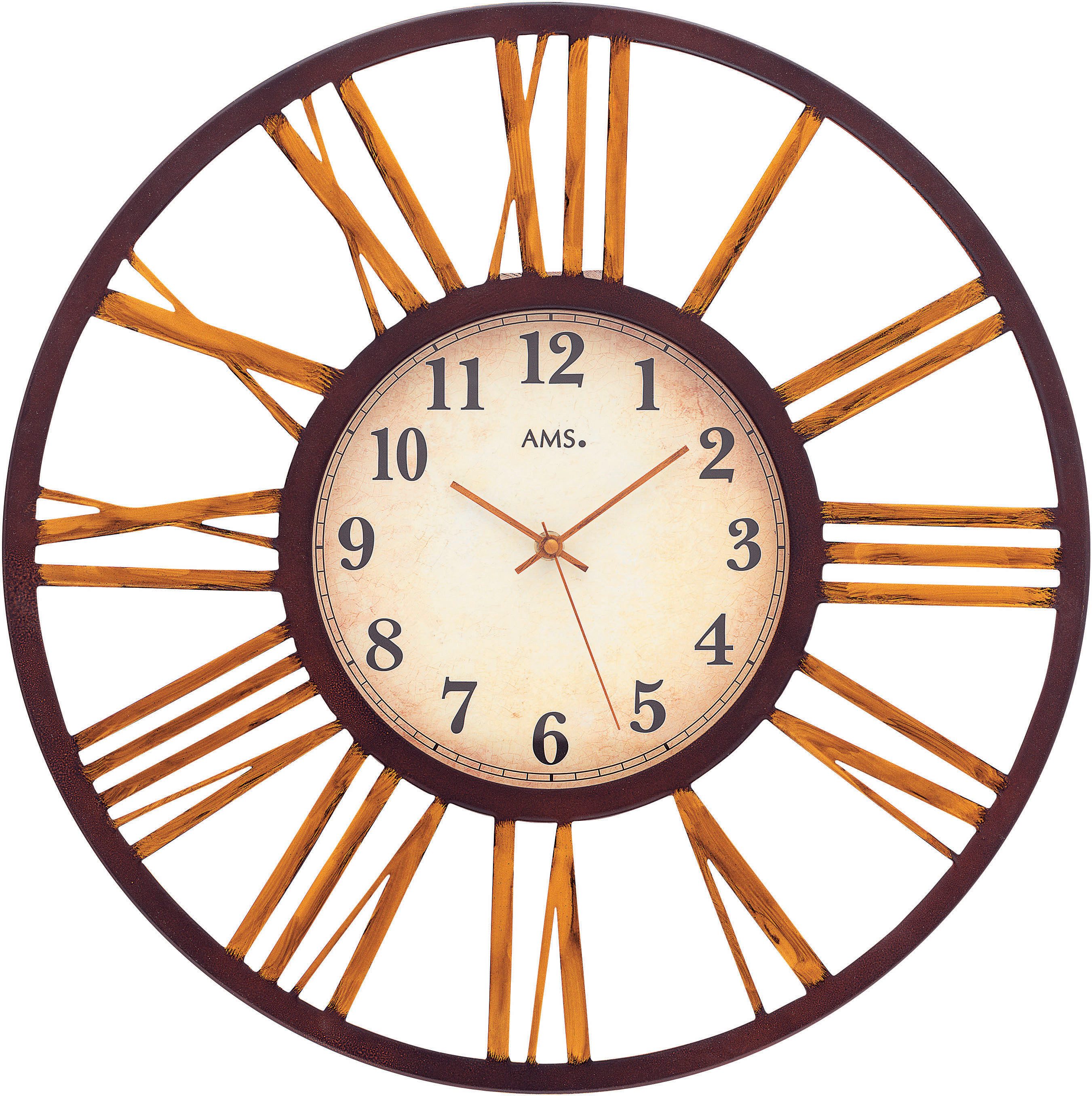 AMS Funkwanduhr (Quarzuhr,Wohnzimmer,Esszimmer,Küche,Arbeitszimmer,Büro,Flu günstig online kaufen