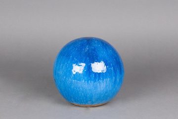 Teramico Dekokugel Gartenkugel Rosenkugel Keramik 20cm Blau, 100% Frostfest