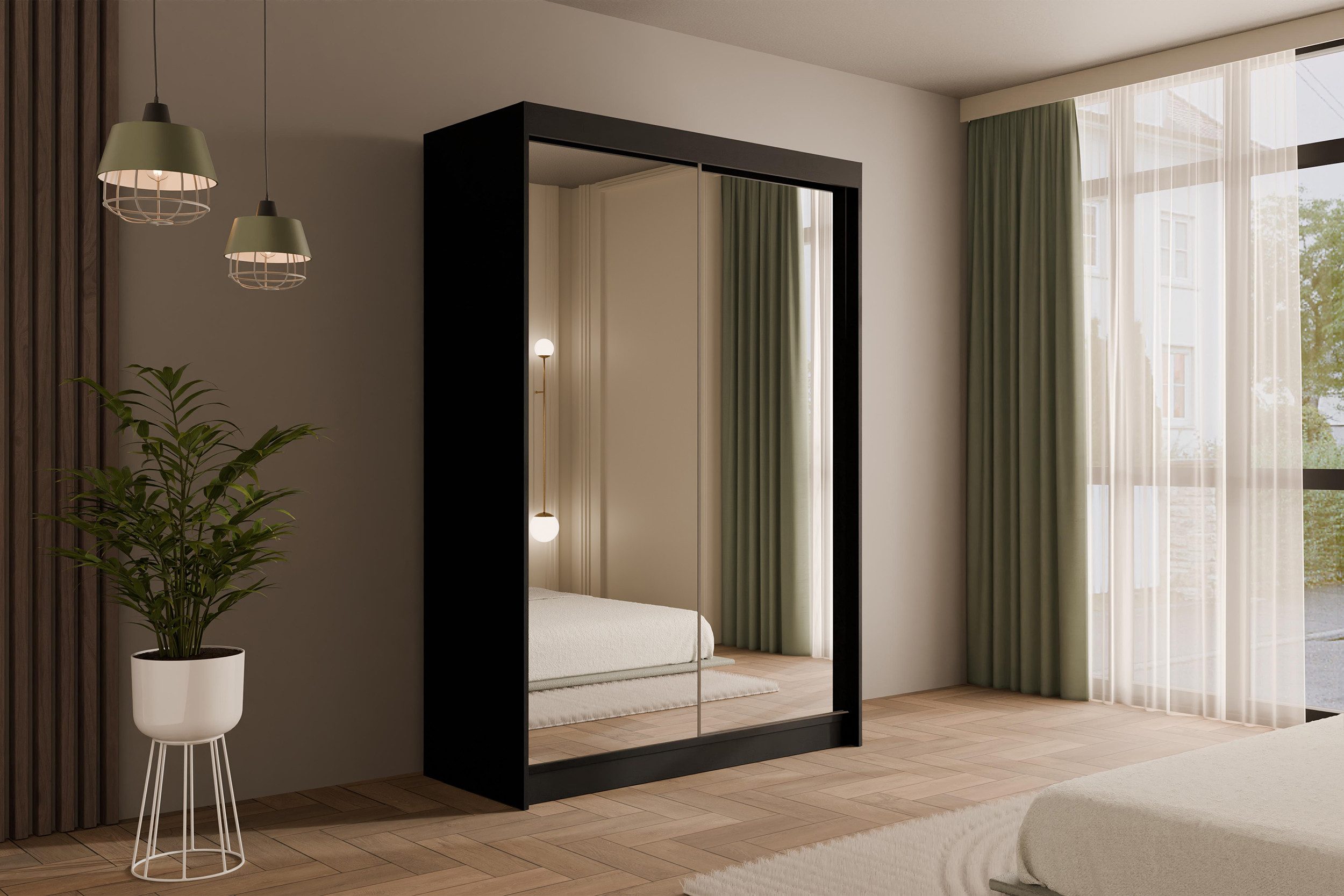 ALTDECOR Schiebetürenschrank AMOHA (Kleiderschrank Garderobenschrank mit günstig online kaufen