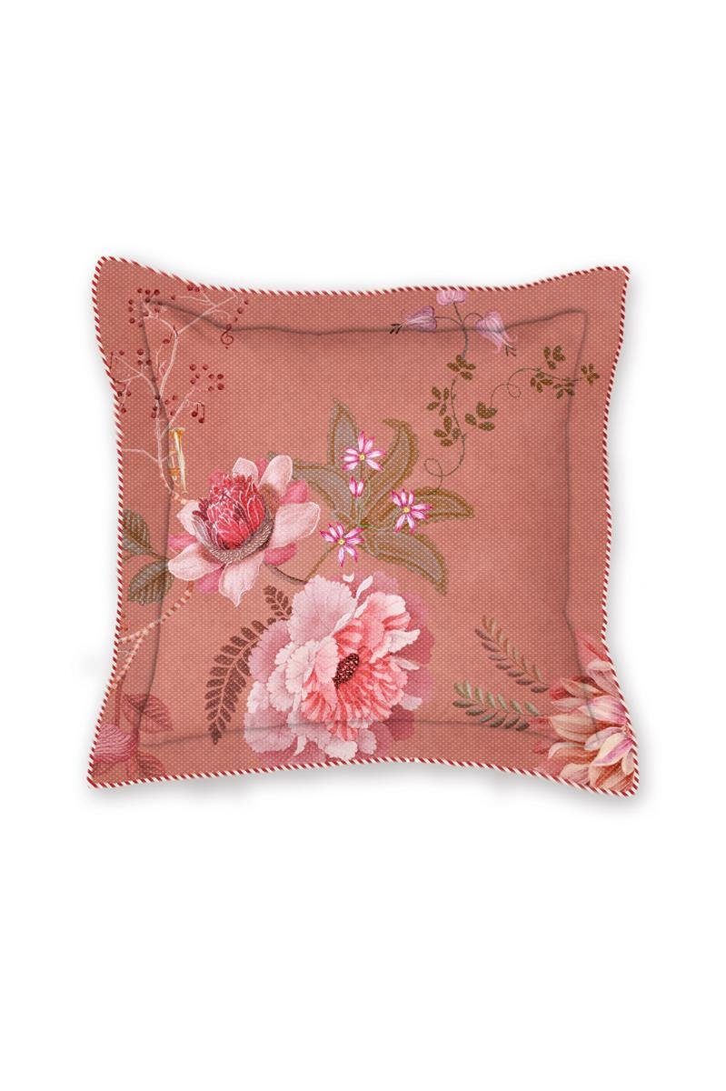 PiP Studio Dekokissen Pink 45 45X45 Cushion Rosa Square Bouquet Tokyo