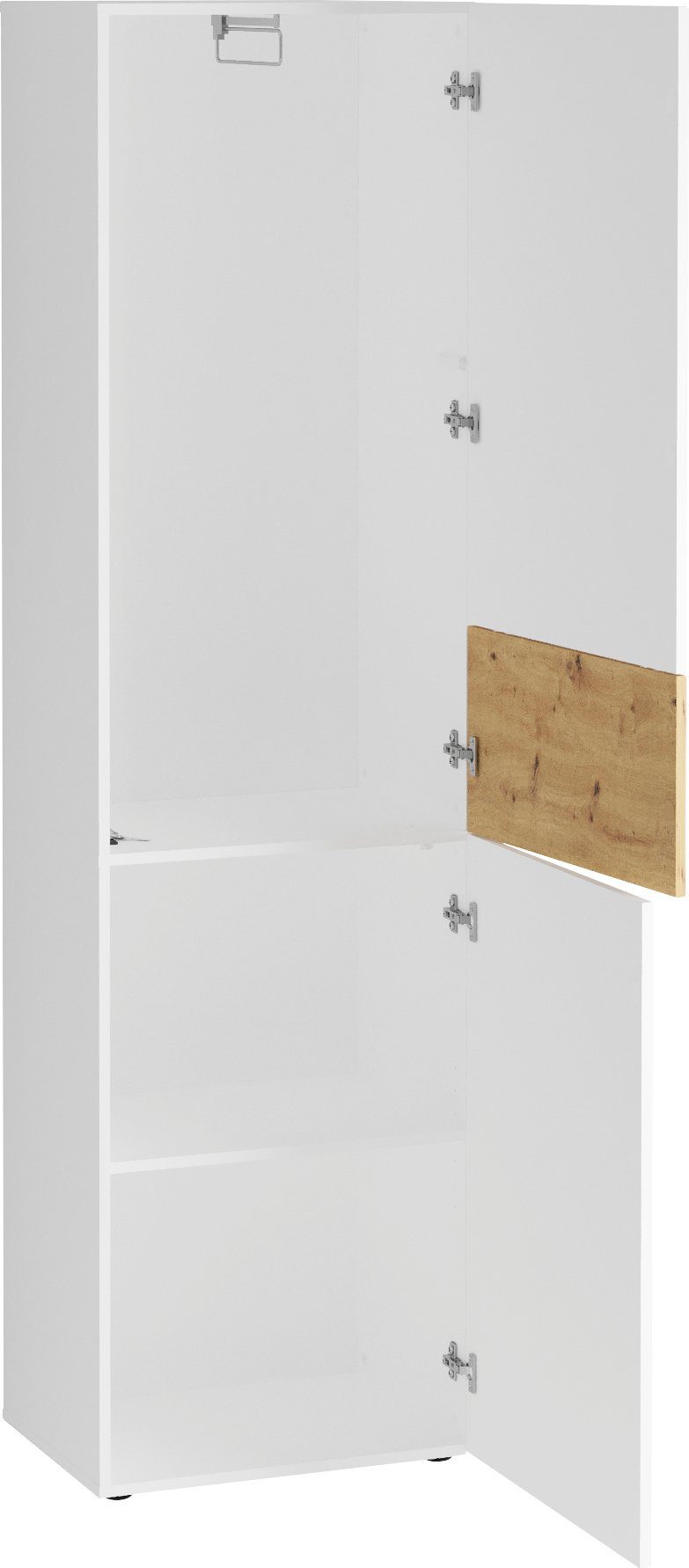 FMD Garderobenschrank Belm Garderobenschrank mit Kleiderauszug und 2 Türen, 55 cm – Bild 3 von 5