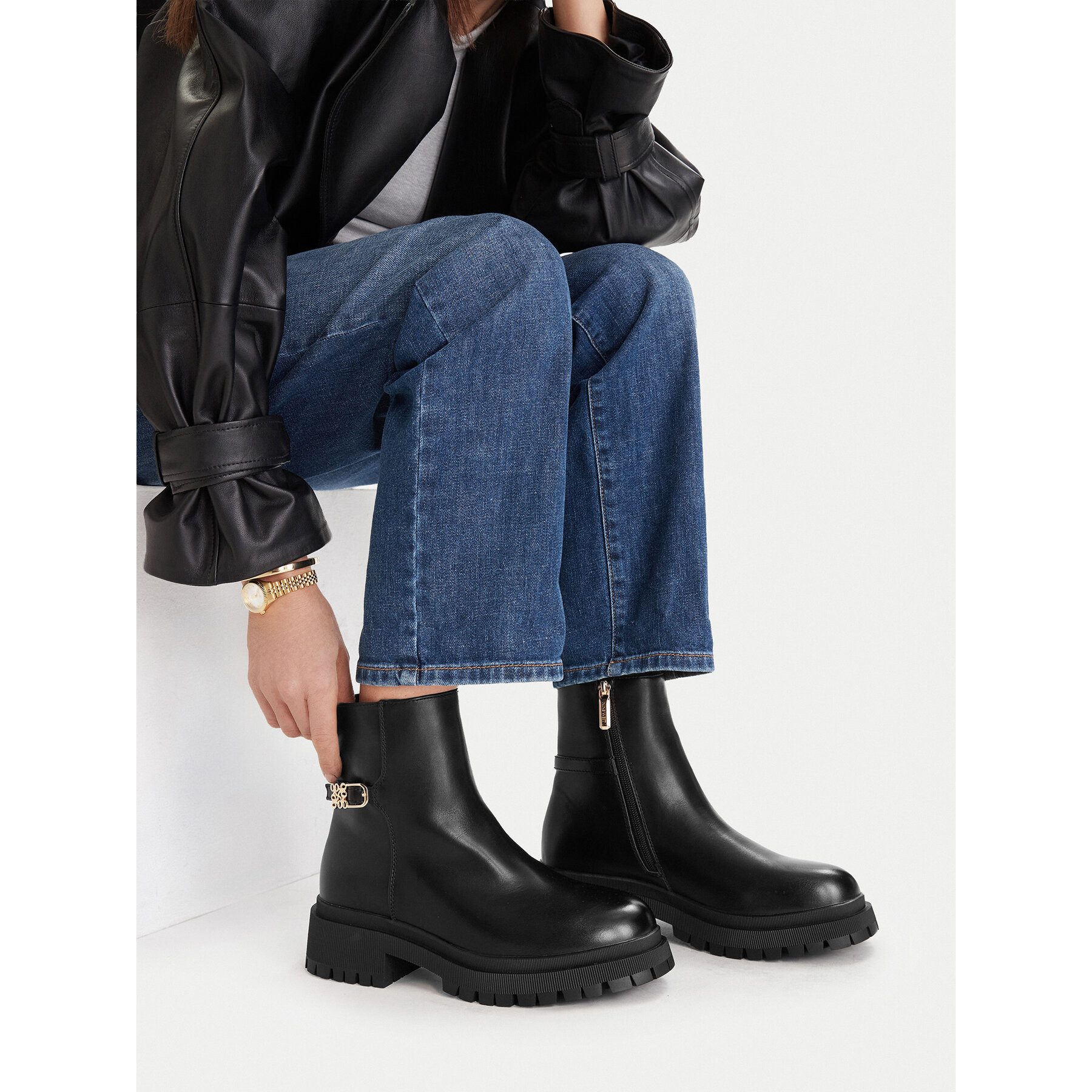 Nine West Nine West Damen Stiefeletten CEO-LAYLA-01 Schwarz Stiefel