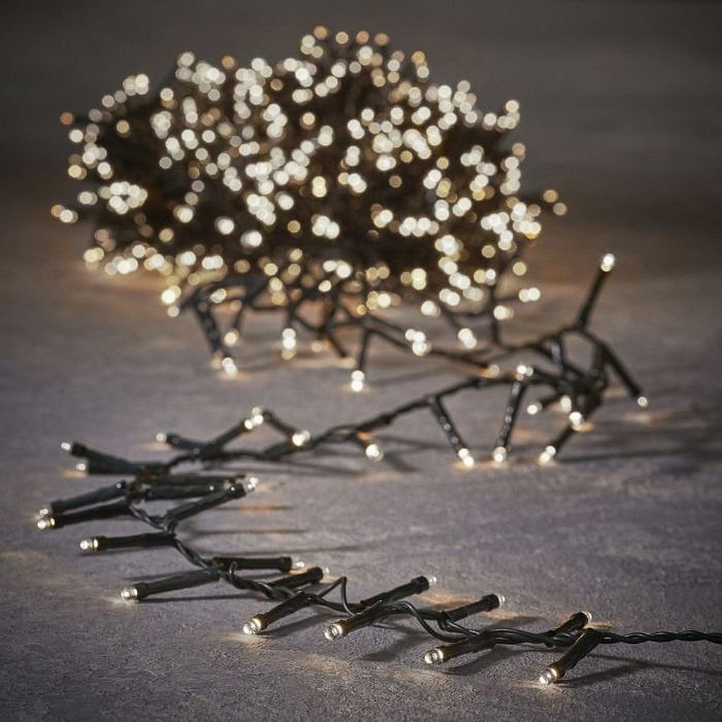 Luca Lighting LED-Lichterkette mit 48, 96 oder 192 LED warmweiss für aussen mit Timer
