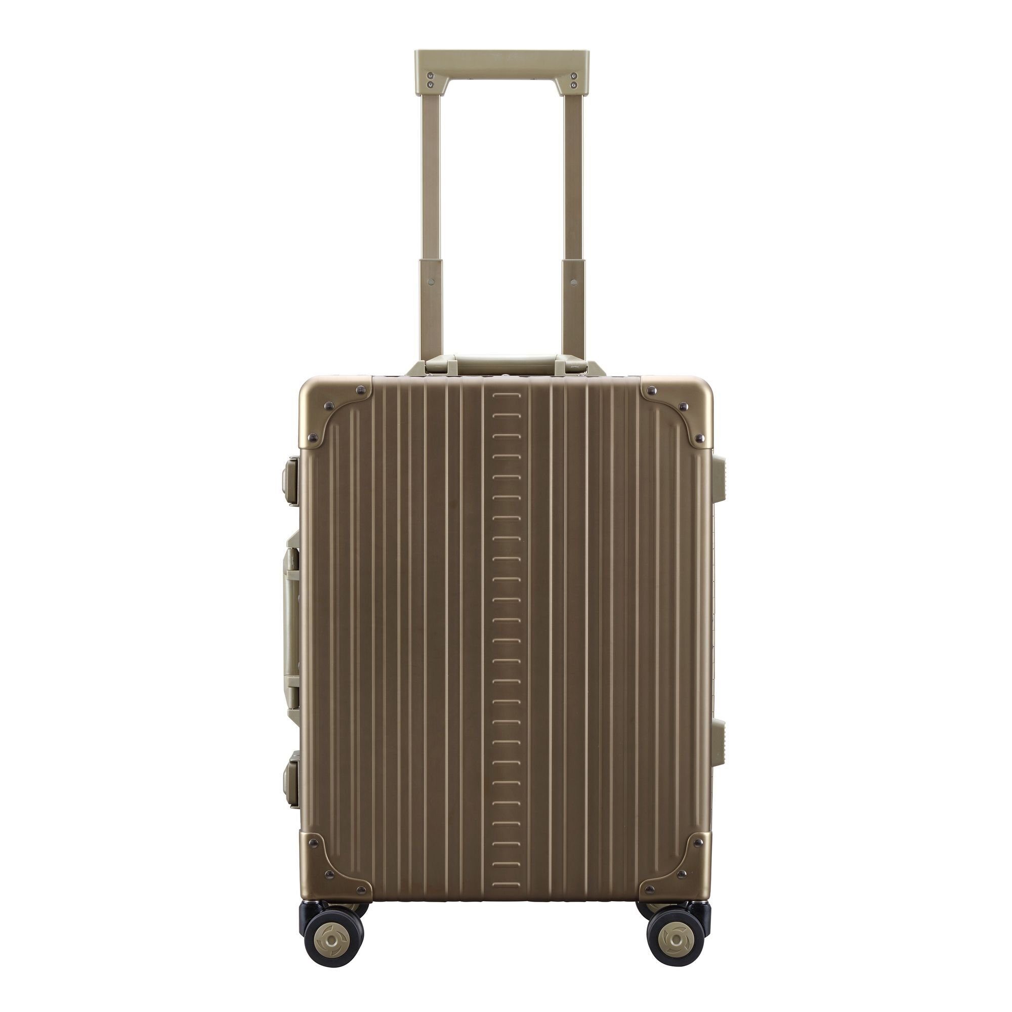 ALEON Handgepäck-Trolley Traveler, 4 Rollen, Aluminium bronze | Handgepäck-Koffer