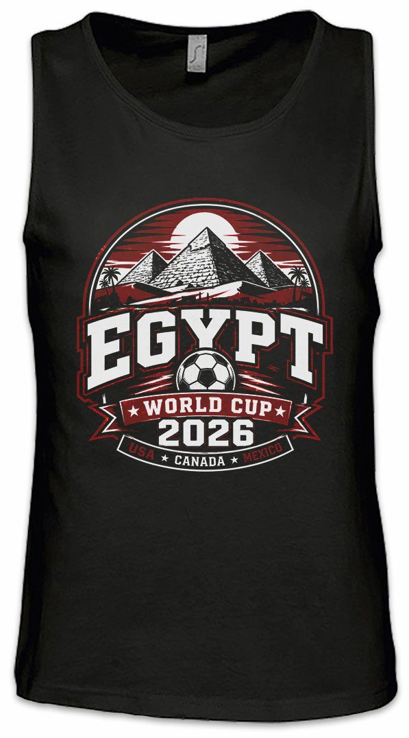 Urban Backwoods Tanktop Team Egypt 1 Ärmelloses T-Shirt Ägypten Misr Cairo Nile Pharaoh WM Soccer Football Turnier
