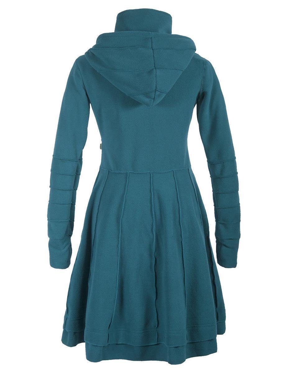 Vishes Langmantel Langer Elfen Fleecemantel Kapuze Stehkragen Mittelalter, günstig online kaufen