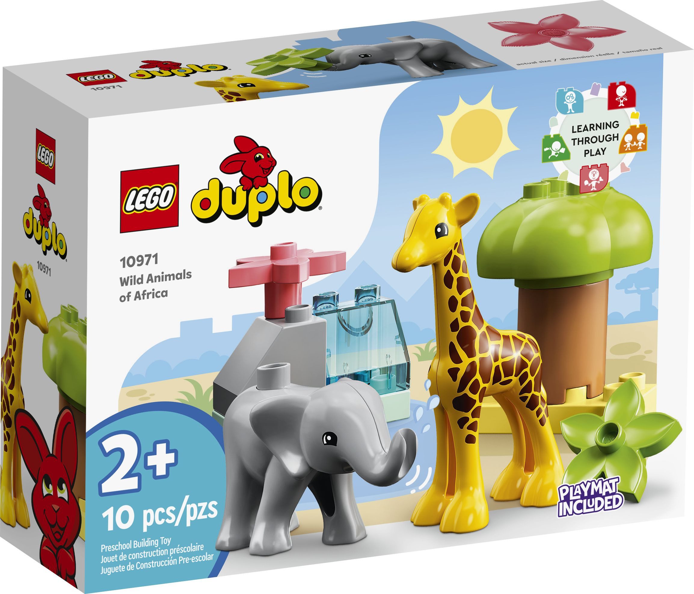 LEGO® LEGO® Duplo 10971 Wilde Tiere Afrikas Konstruktionsspielsteine, (10 S günstig online kaufen