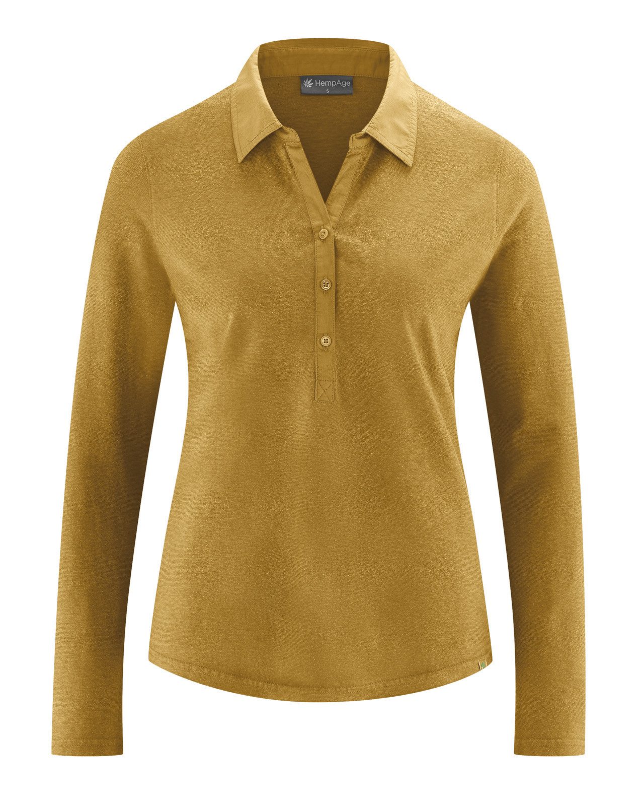 Blusenshirt Sportliches Blusenshirt Hanf/Biobaumwolle Damen Normal Fit