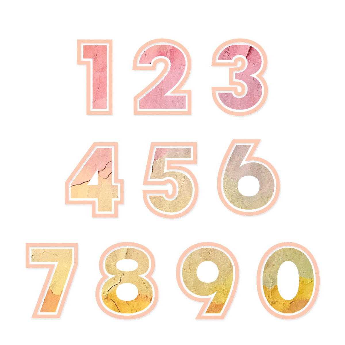 Sizzix Motivschablone Stanzschablone Numbers by 49 and Market, 20 Teile