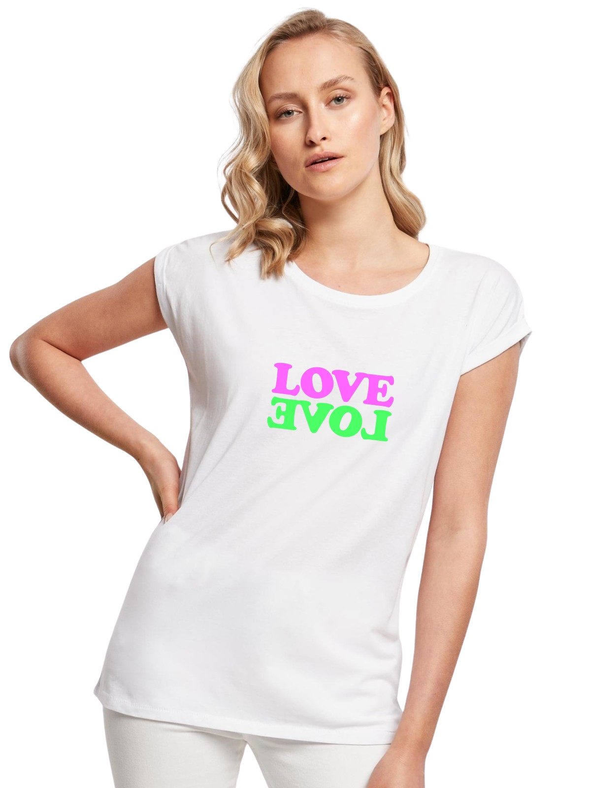 Be Famous Print-Shirt Classic Roll Up D-LOLO (1-tlg., keine)