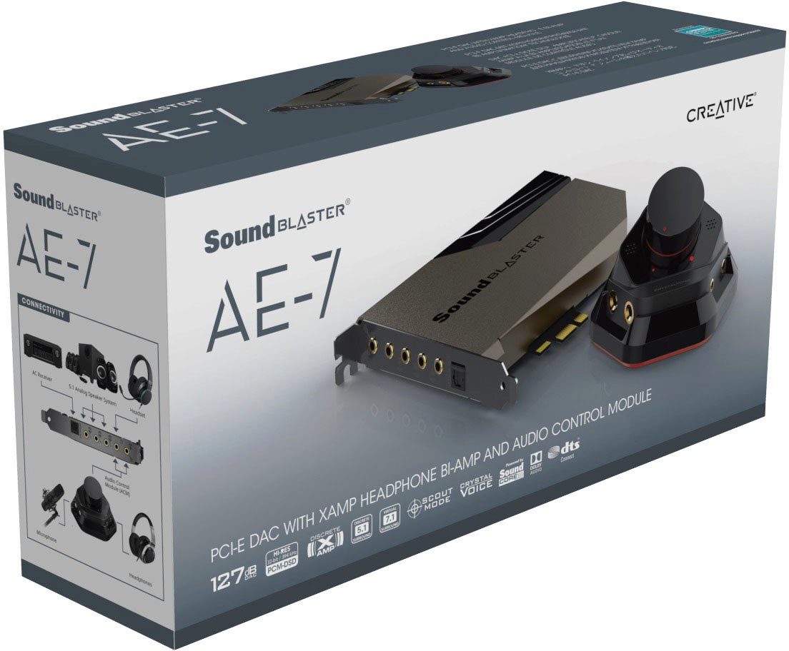 Creative Sound Blaster AE-7 Verstärker Surround PCIe Soundkarte und DAC