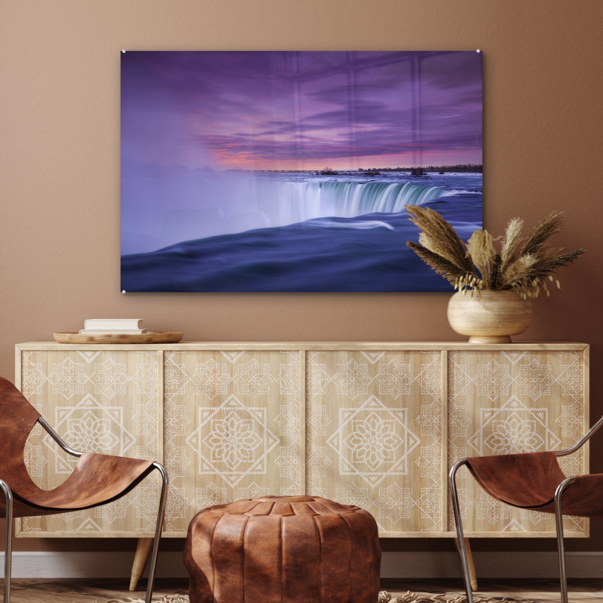 Wohnzimmer Schlafzimmer Acrylglasbilder (1 Acrylglasbild - Wasserfall St), Amerika - MuchoWow & Niagarafälle,