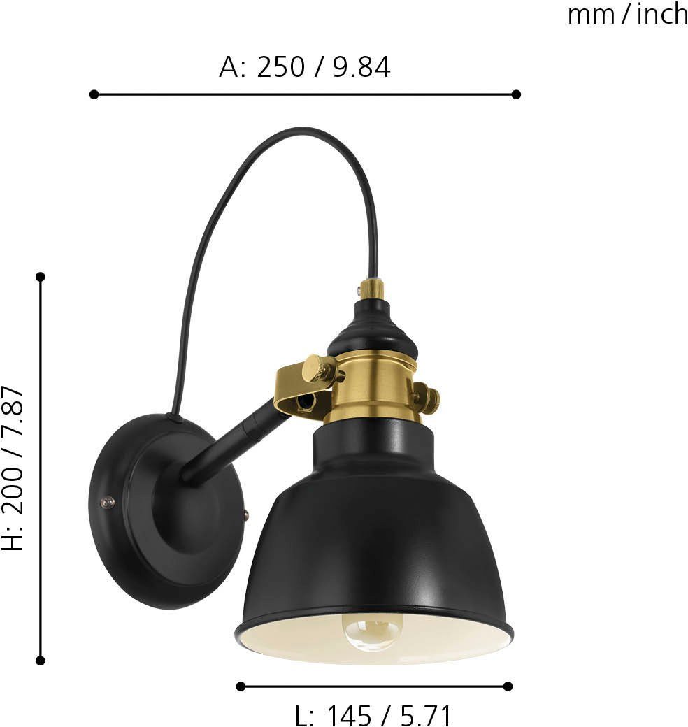 EGLO Wandleuchte Leuchtmittel THORNFORD, ohne