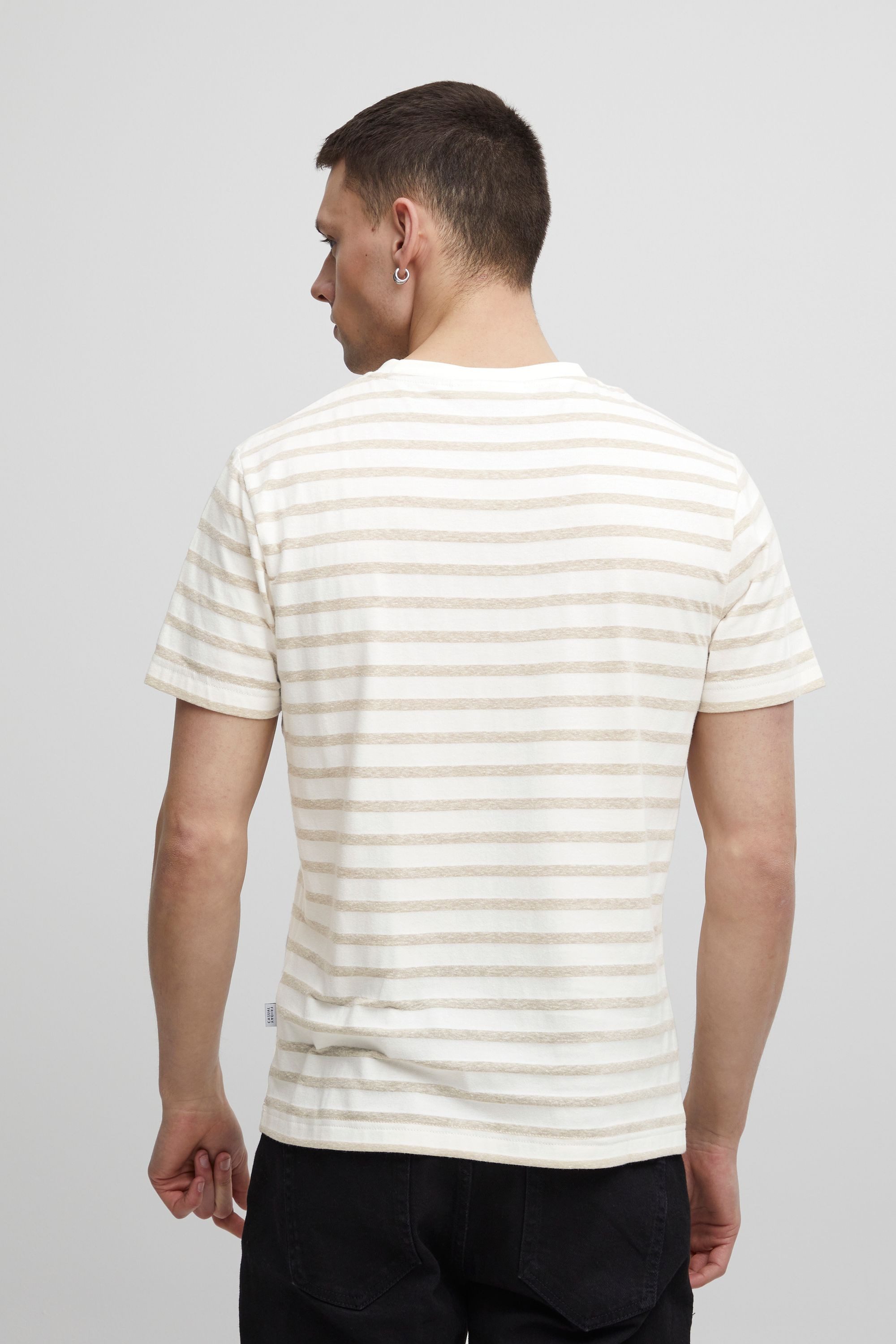 Casual Friday T-Shirt CFThor T-Shirt aus Leinenmix