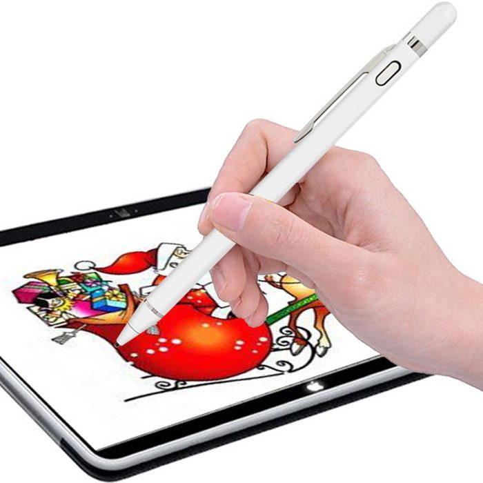 FeelGlad Kalligraphie-Stift Eingabestift für Touchscreen-Geräte weiß