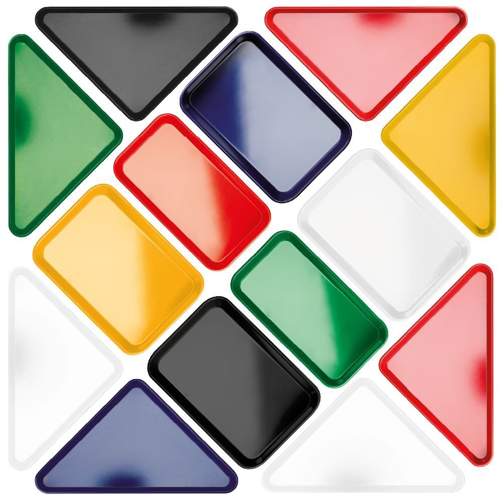Ornamin Tablett Schür FESTOPAS® Instrumententablett 2XL für Praxis, Klinik & Labor, Kunststoff, 35 x 24 cm l Instrumentenschale l Labortablett l Laborschale