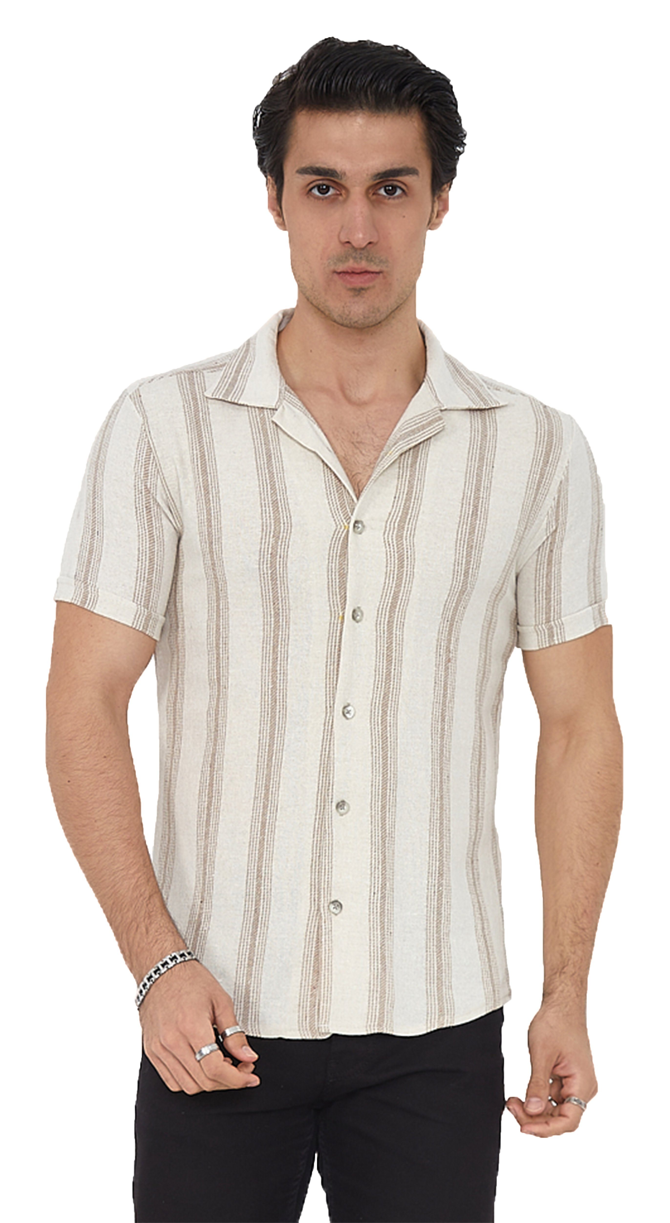 Megaman Jeans Kurzarmhemd Megaman Herren Freizeit-Hemd Stretch Kurzarm Hemd günstig online kaufen