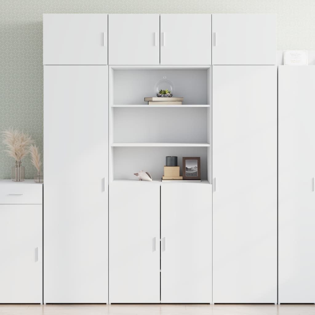vidaXL Sideboard Hochschrank Weiß 80x42,5x225 cm Holzwerkstoff (1 St)