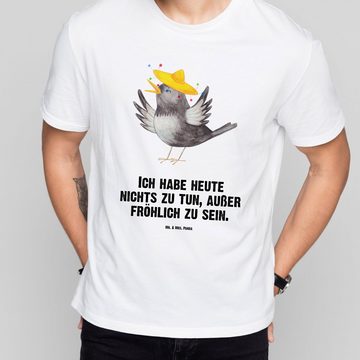 Mr. & Mrs. Panda T-Shirt Rabe Sombrero - Weiß - Geschenk, Motivation, Party, Frauen, lustige S (1-tlg)