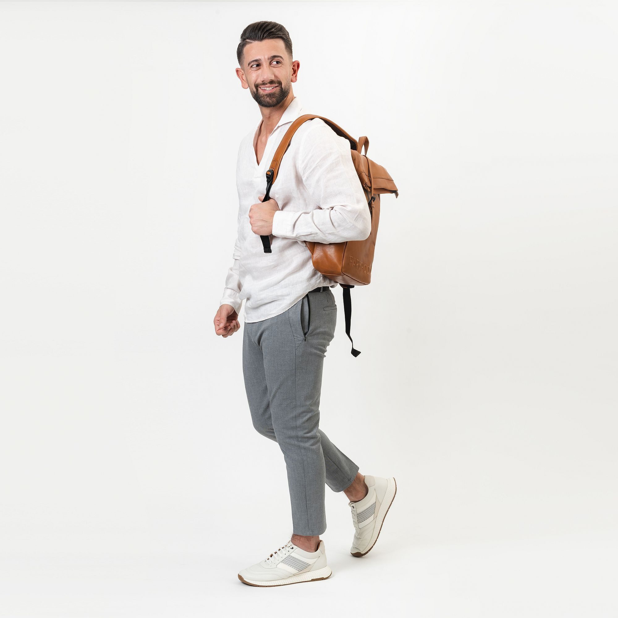 Farmhood Daypack Memphis, Leder
