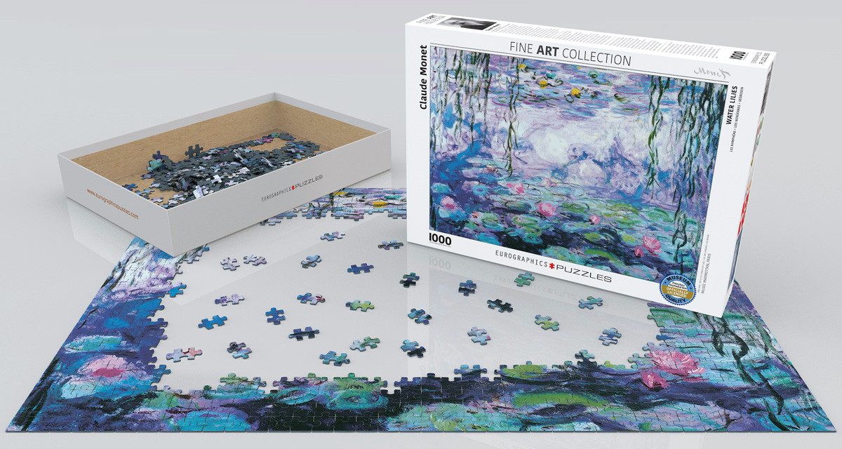Puzzle 1000 Teile Puzzle - Puzzle - Seerosen von Claude Monet, Puzzleteile