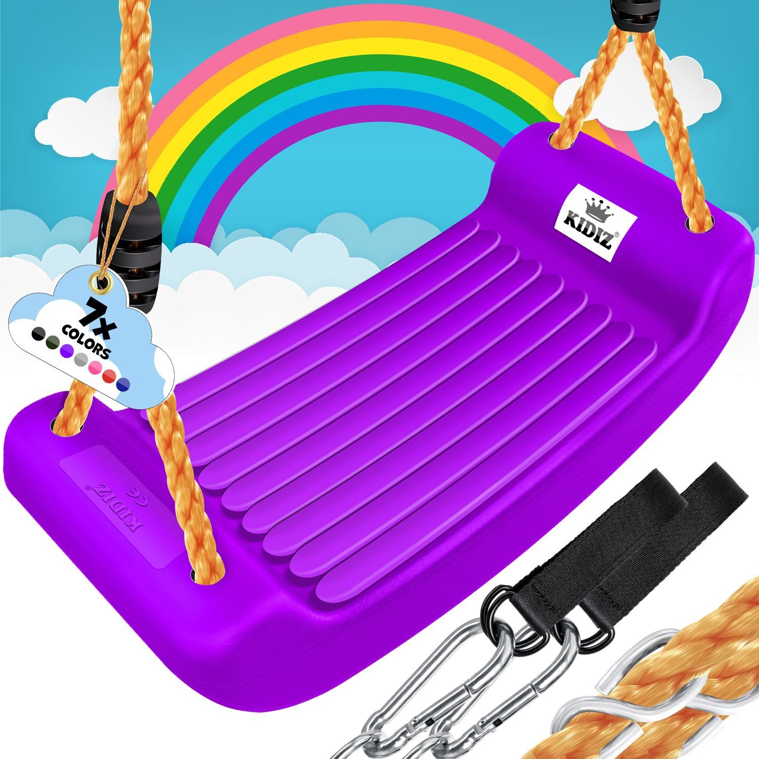 KIDIZ Einzelschaukel, Schaukel Kinderschaukel Set Ink. Zubehör Schaukelsitz Schaukel
