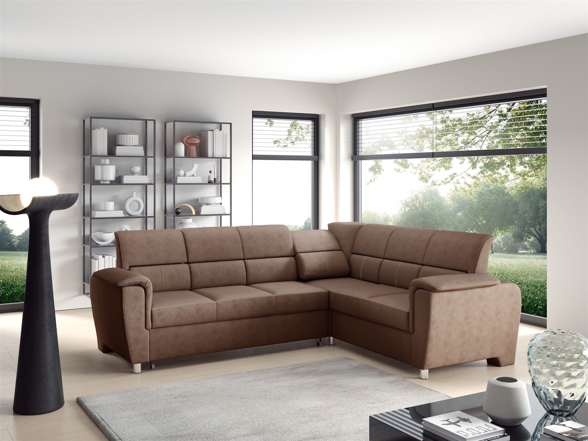 Fun Möbel Ecksofa Schlafsofa Sofa SALVADOR günstig online kaufen