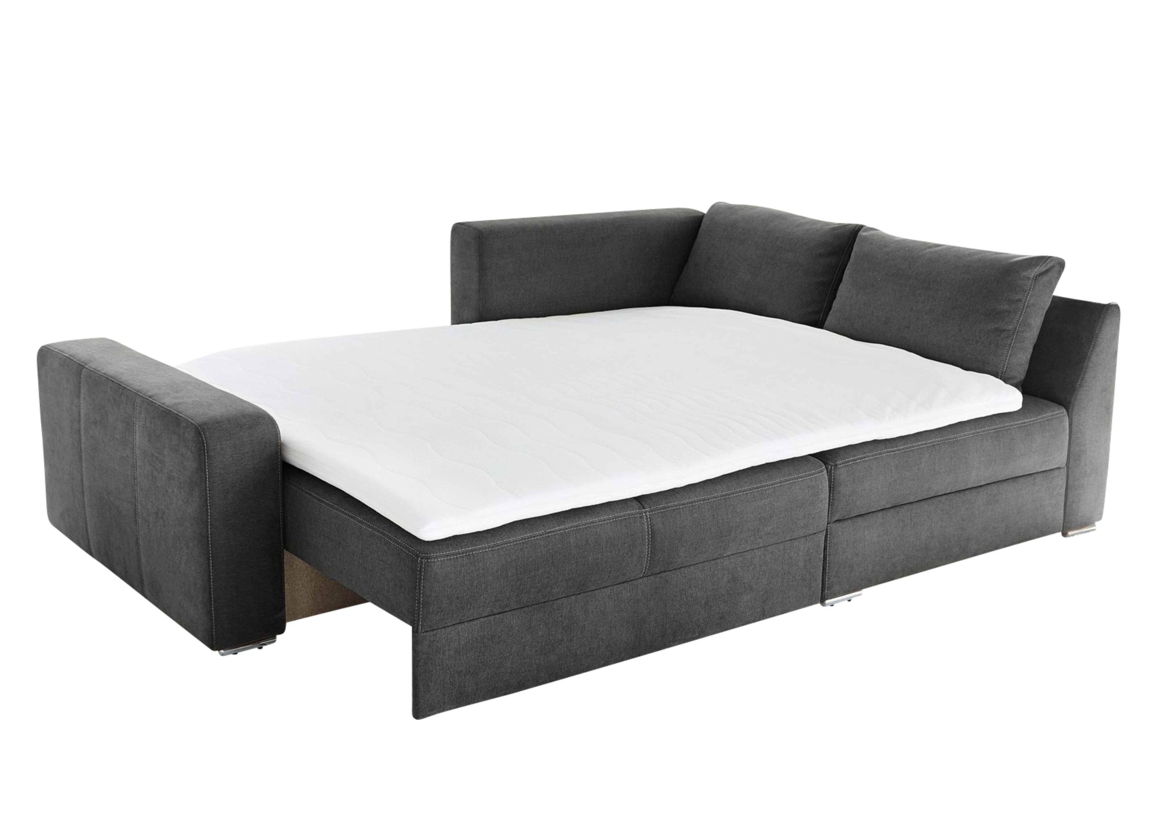 luma-home Ecksofa 15107, Dauerschläfer B260/T181/H88 cm mit 2 Bettkästen, O günstig online kaufen