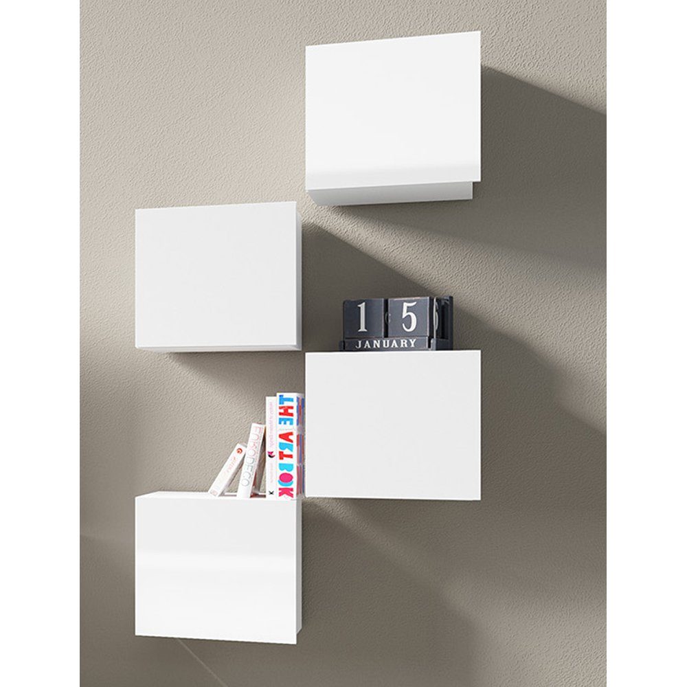 Lomadox Regal CAIRNS-132, in weiß Hochglanz, günstig online kaufen