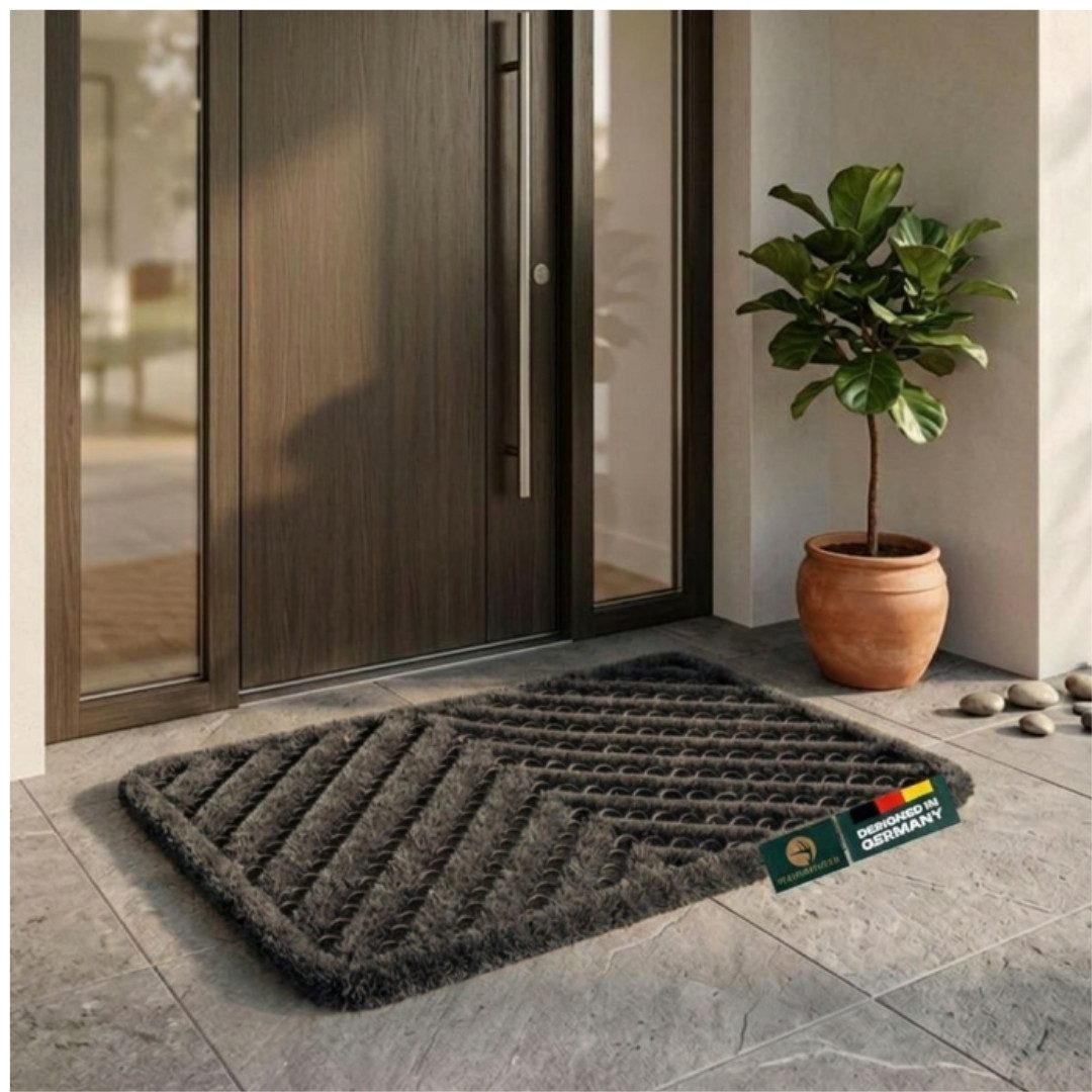 Waidmeister Fußmatte Fußmatte Kokos Außen 40x60 cm – Wetterfeste Schmutzfangmatte