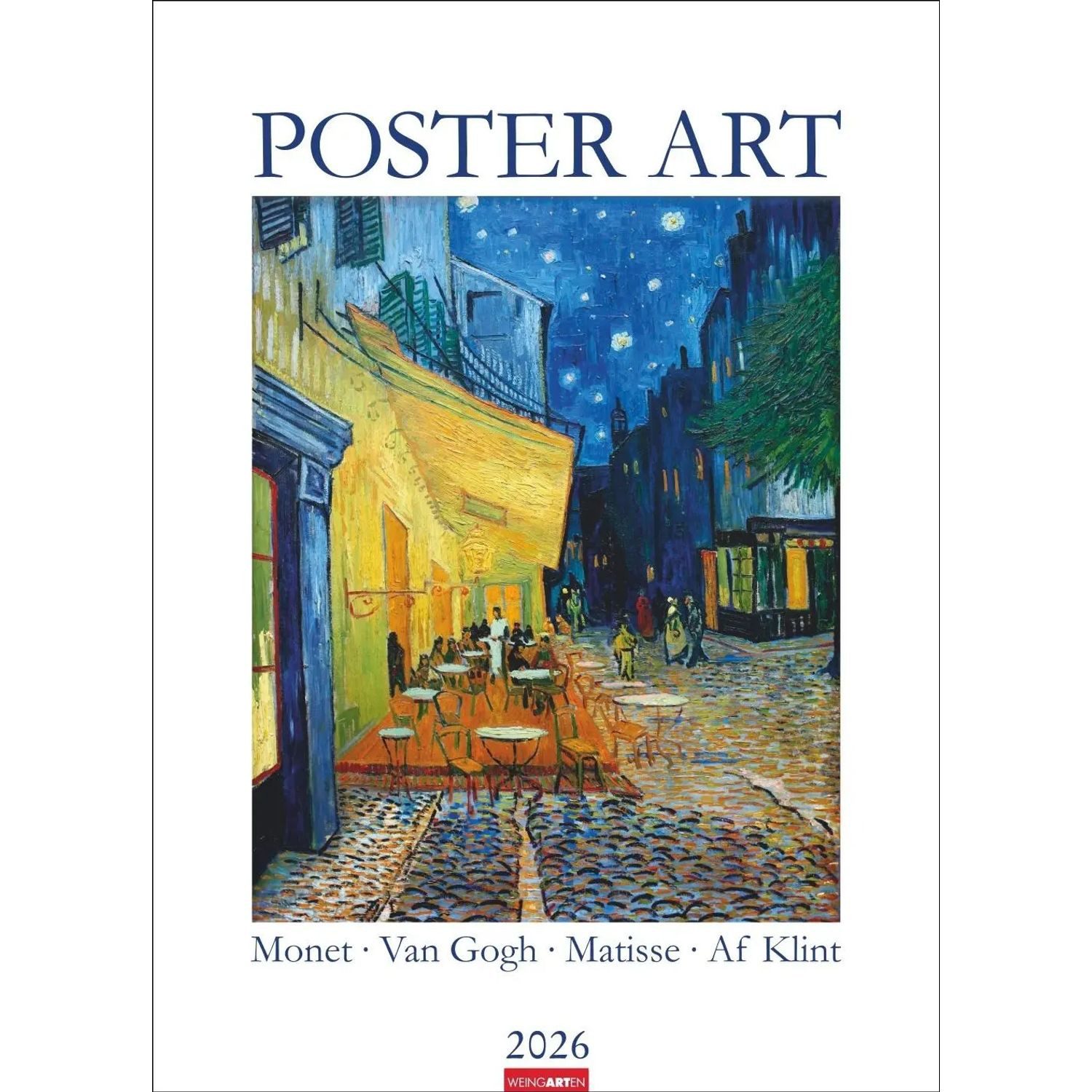 Wandkalender Poster Art Kalender 2026 - Monet, Van Gogh, Matisse, Kandinsky