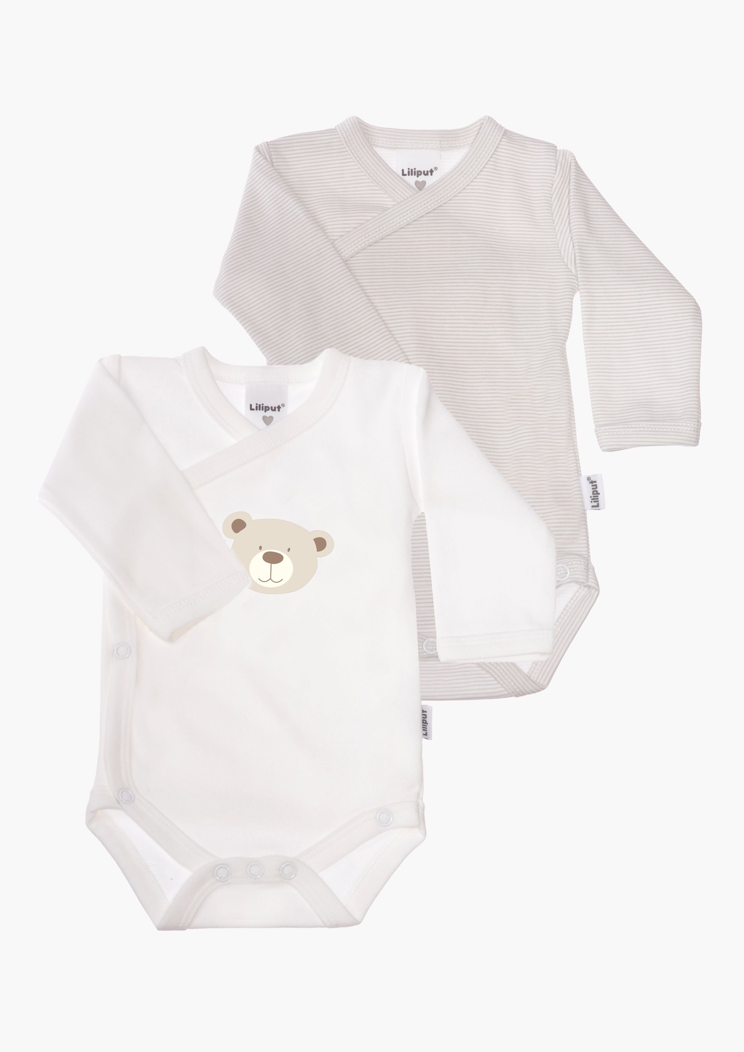Liliput Wickelbody Bär Wickelbody - Set (2-tlg) mit praktischer Druckknopfleiste