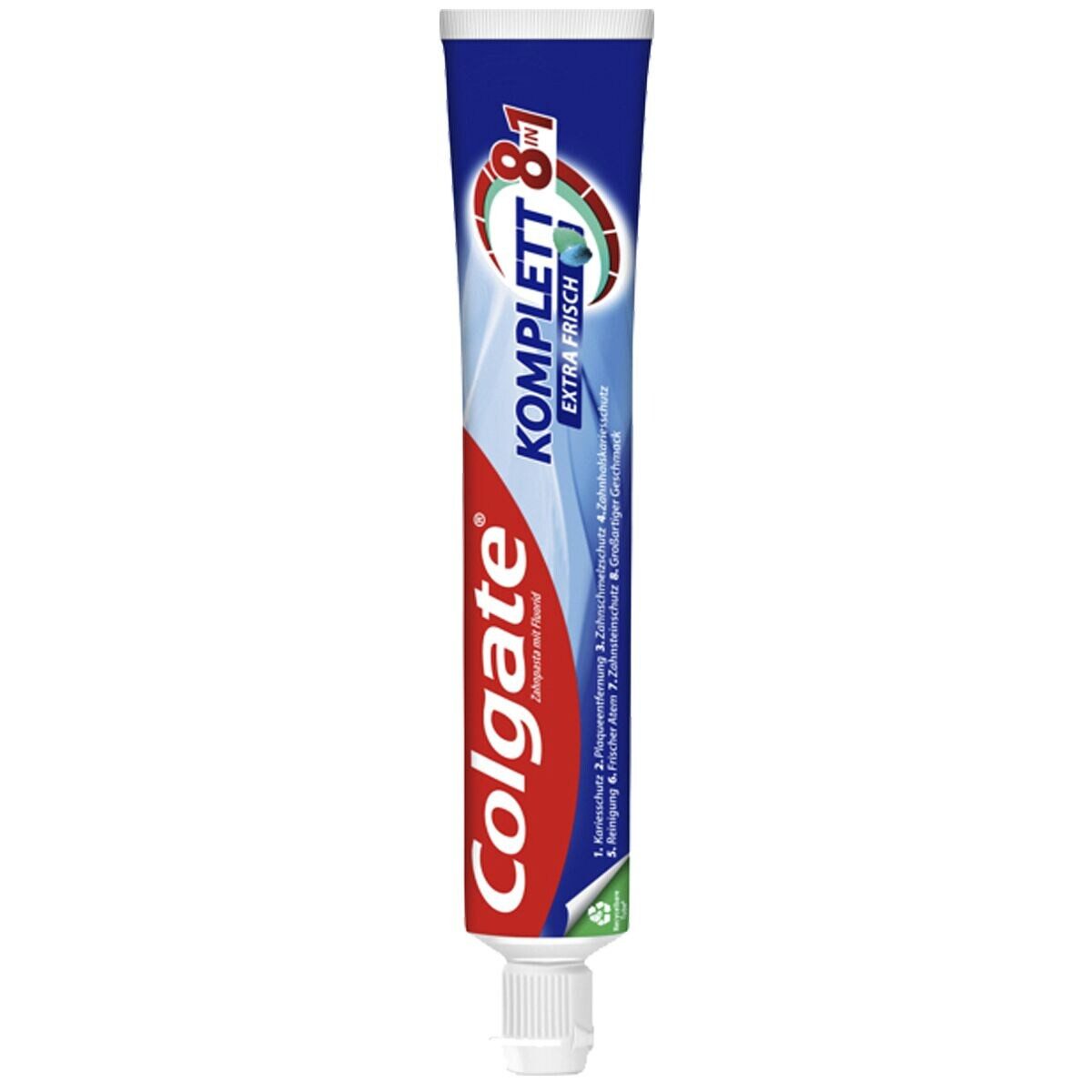 Colgate Zahnpasta Komplett Extra Frisch, für die tägliche Zahnpflege, 75 ml
