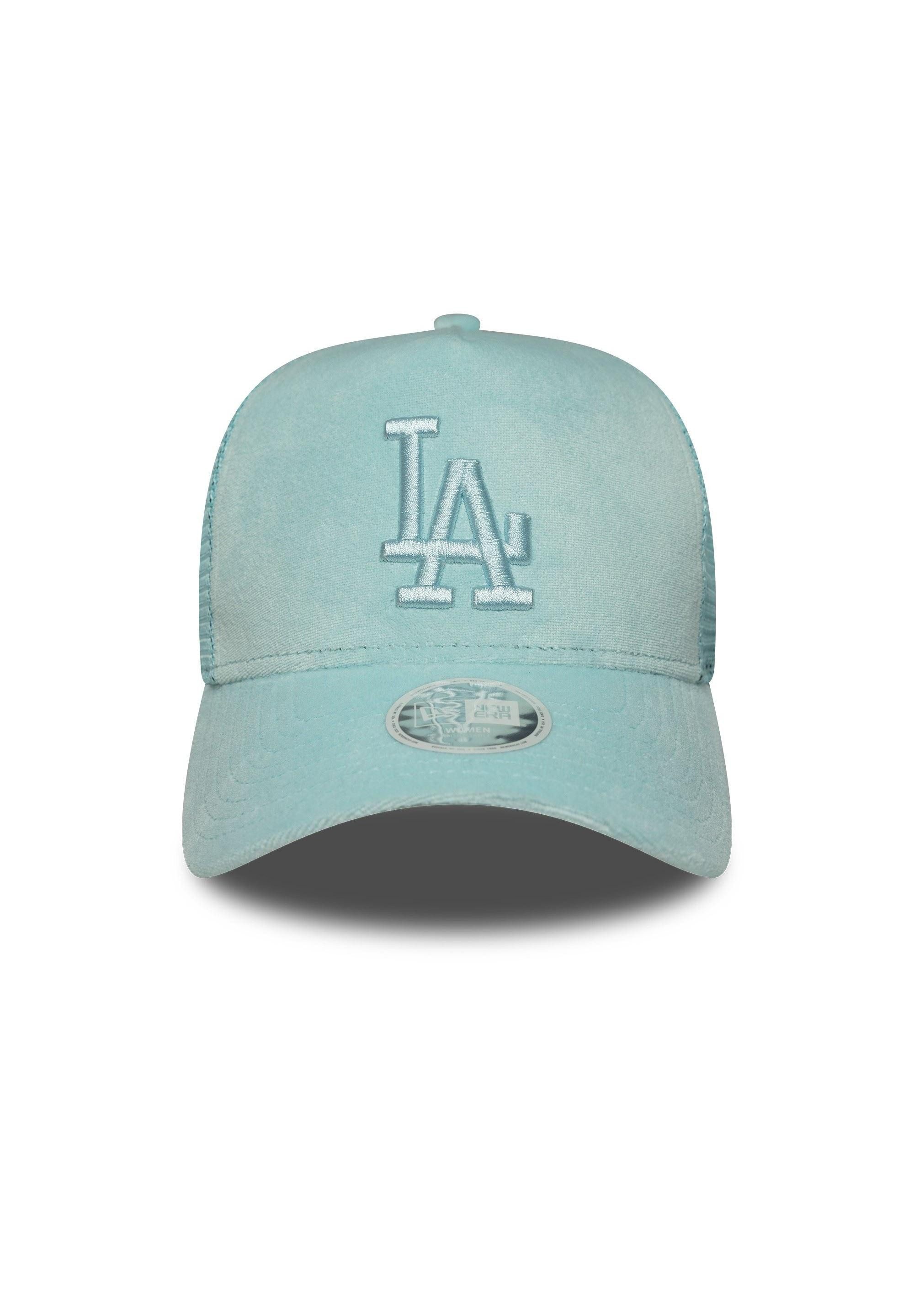 New Era Baseball Cap Los Angeles Dodgers MLB Womens Velour Blau Verstellbare A-Frame Damen (1-St)