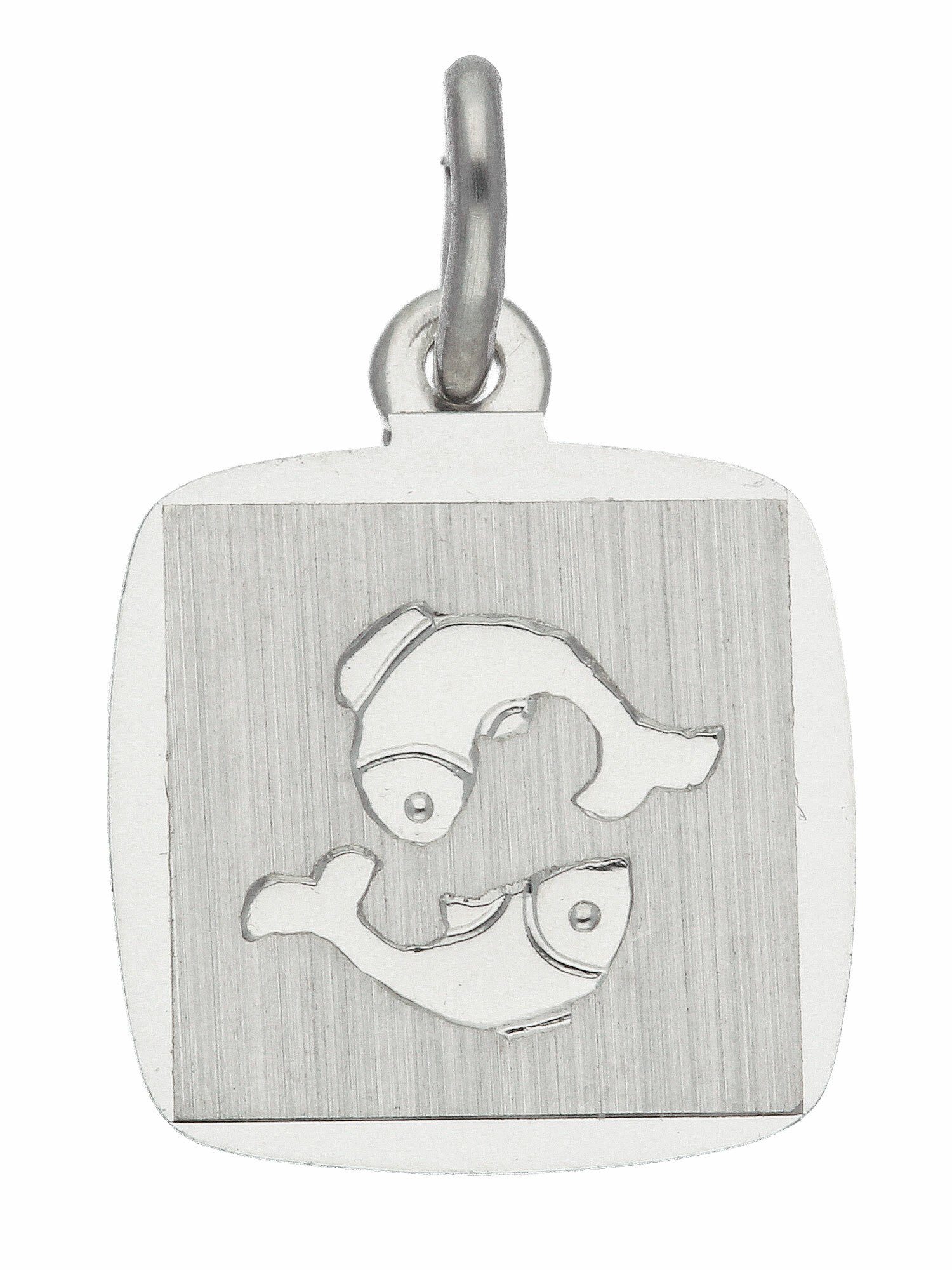 Adelia´s Kettenanhänger 925 Silber Sternzeichen Anhänger Fisch, Silberschmuck für Damen & Herren | Kettenanhänger