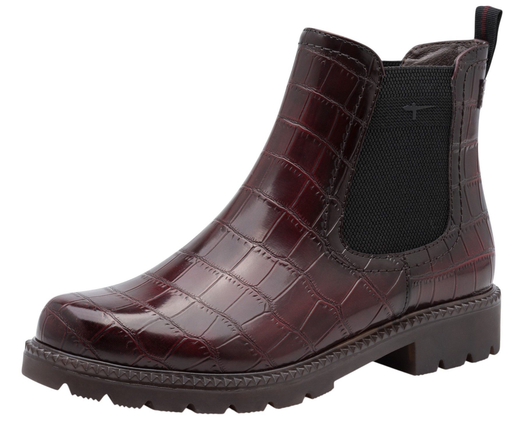 Tamaris 1-25340-47 544 Bordeaux Croco Stiefelette