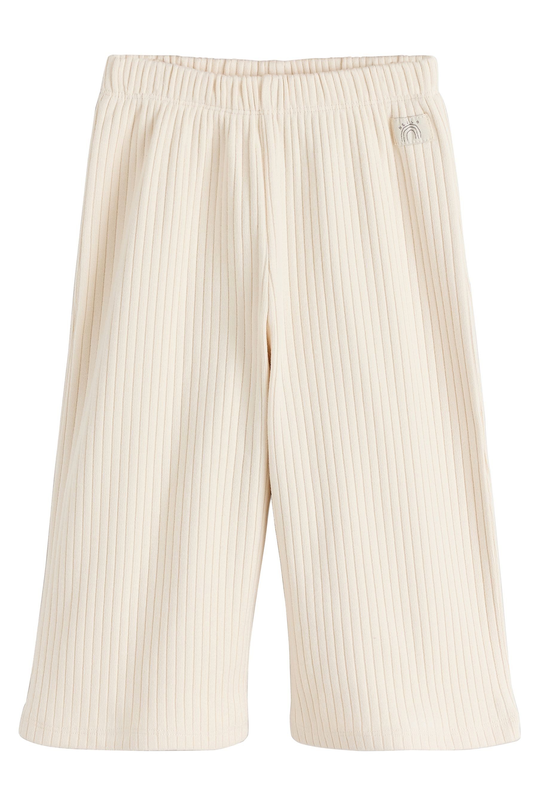 Next Leggings Gerippte Hosen mit weitem Bein, 3er-Pack (3-tlg) – Bild 4 von 5