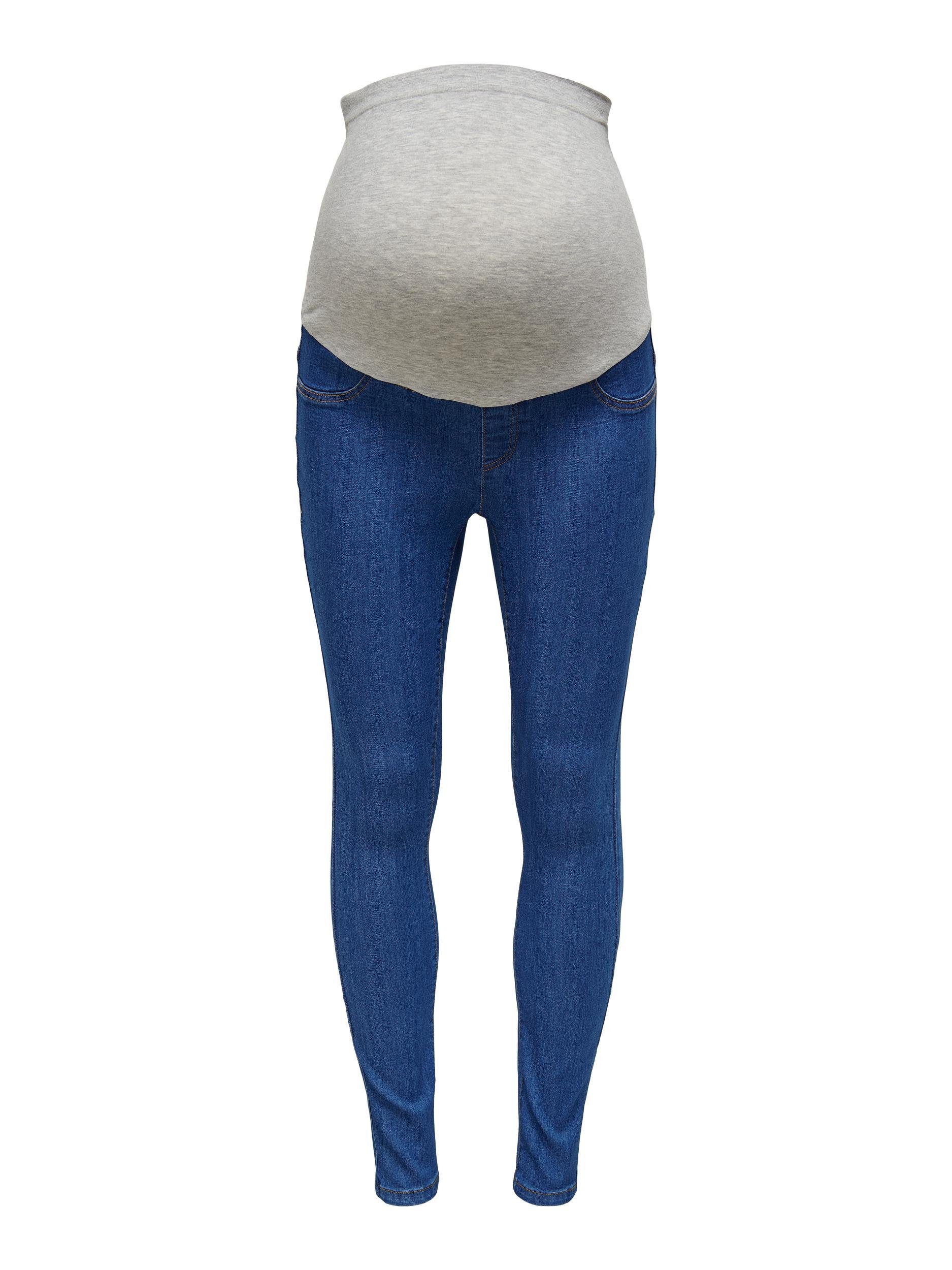 ONLY MATERNITY Umstandsjeans OLMRAIN LIFE REG SK JEGGING MBD DNM NOOS