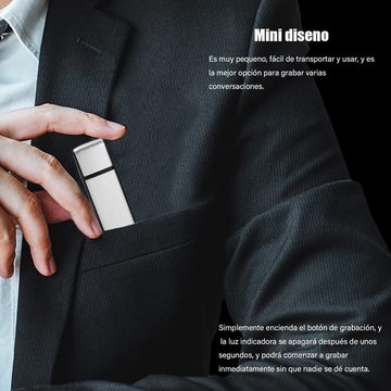Jioson Mini-Digitales-Diktiergerät Aufnahmegerät Sprachrekorder 16GB mit USB USB-Recorder (Praktisch, klein und einfach zu bedienen, mit hochwertigen Aufnahmen)