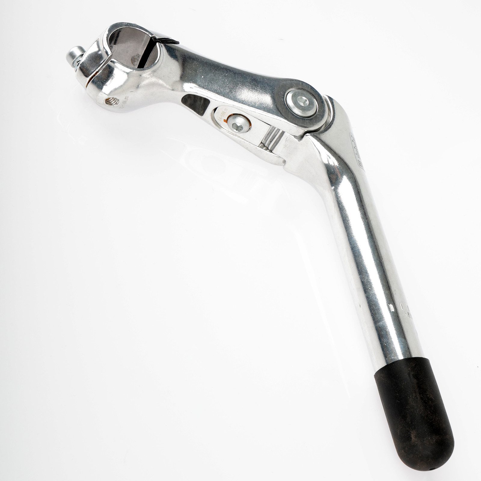 TiyoBike Lenkervorbau Fahrrad Vorbau 25,4 mm Silber Aluminium Verstellbar 180 mm