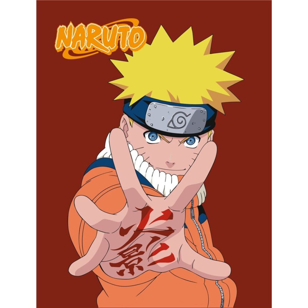 Wohndecke Naruto Flanell 110x150 cm Kuscheldecke für Erwachsene & Kinder