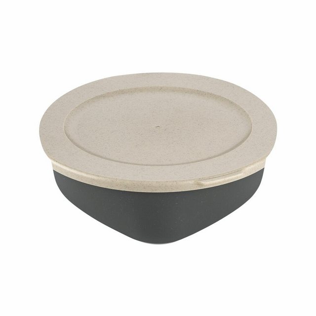 KOZIOL Frischhaltedose „Connect Box Nature Ash Grey, 700 ml“, Kunststoff-Holz-Mix, mit Deckel