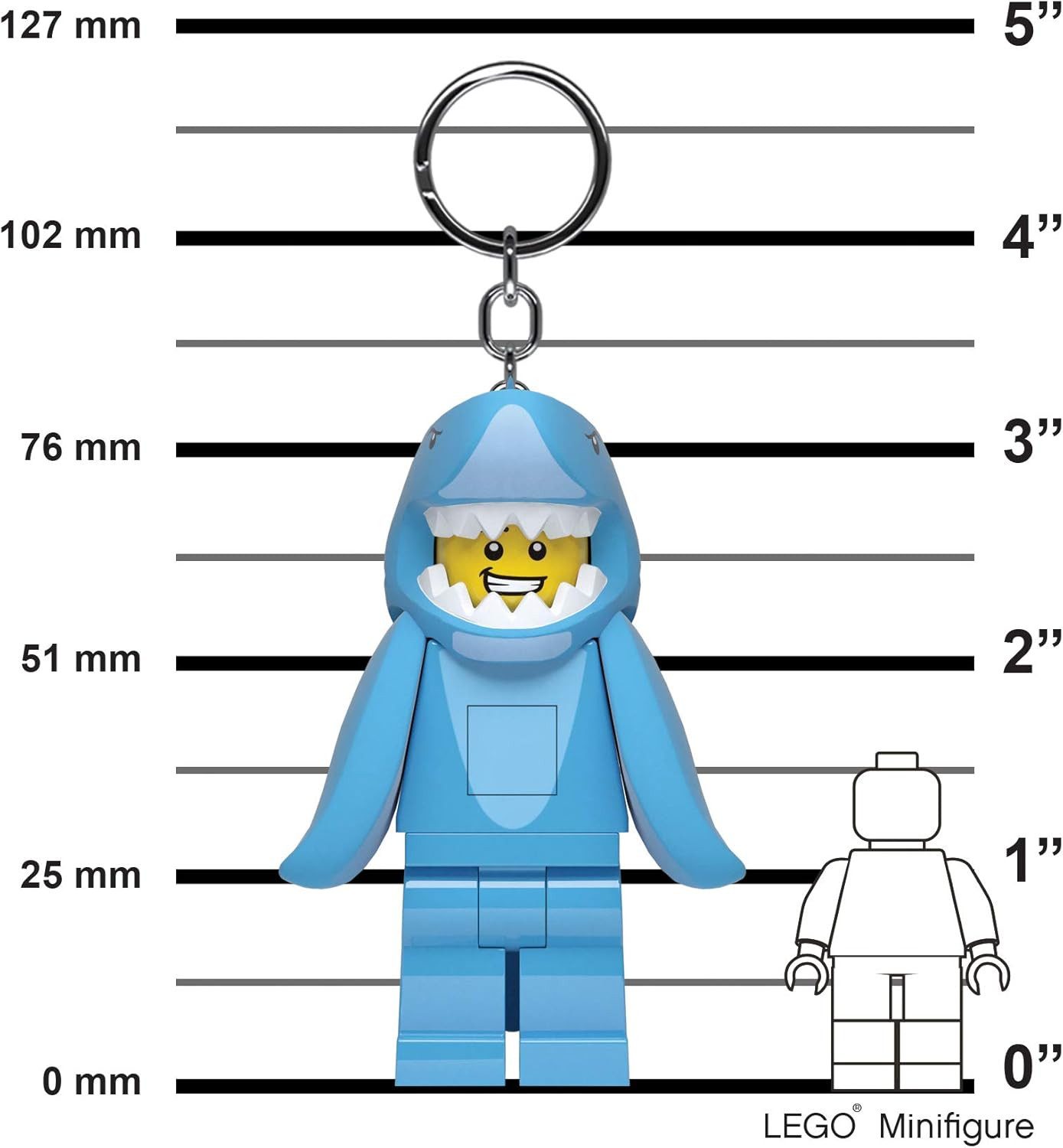 LEGO® Schlüsselanhänger Iconic Shark Suit Guy Schlüsselanhänger mit LED-Tas günstig online kaufen